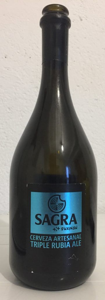 cerveza artesanal triple rubia ale la sagra