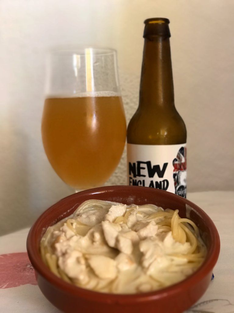 Maridaje Espaguetti con Cantero Neipa Cerveza artesanal de murcia